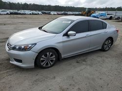 Salvage cars for sale at Harleyville, SC auction: 2013 Honda Accord LX