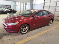 Salvage cars for sale at Mocksville, NC auction: 2018 Ford Fusion SE Hybrid