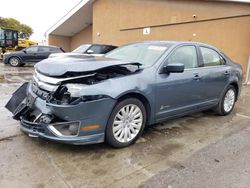Salvage cars for sale at Vallejo, CA auction: 2011 Ford Fusion Hybrid