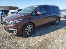 Salvage cars for sale at Kansas City, KS auction: 2015 KIA Sedona SXL