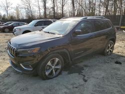 Vehiculos salvage en venta de Copart Waldorf, MD: 2020 Jeep Cherokee Limited