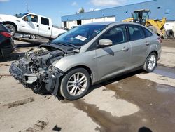 Salvage cars for sale from Copart Woodhaven, MI: 2016 Ford Focus SE