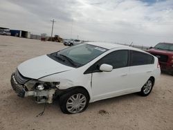 Salvage cars for sale at Andrews, TX auction: 2011 Honda Insight