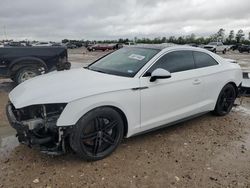 Salvage cars for sale from Copart Houston, TX: 2019 Audi A5 Premium Plus