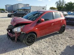 Salvage cars for sale from Copart Opa Locka, FL: 2014 Mitsubishi Mirage ES