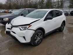 Salvage cars for sale at North Billerica, MA auction: 2018 Toyota Rav4 LE