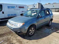 Salvage cars for sale at Woodhaven, MI auction: 2012 Subaru Forester 2.5X
