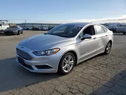 Salvage cars for sale from Copart Martinez, CA: 2018 Ford Fusion SE Hybrid