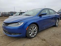 Salvage cars for sale from Copart Woodhaven, MI: 2015 Chrysler 200 S