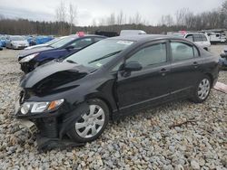 Salvage cars for sale from Copart Candia, NH: 2011 Honda Civic LX