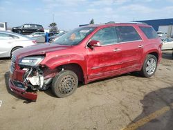 Salvage cars for sale from Copart Woodhaven, MI: 2014 GMC Acadia Denali