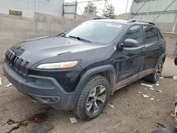 Jeep salvage cars for sale: 2015 Jeep Cherokee Trailhawk