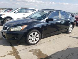 Salvage cars for sale from Copart Grand Prairie, TX: 2008 Honda Accord EXL