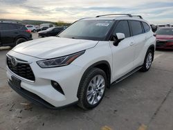 2020 Toyota Highlander Limited en venta en Grand Prairie, TX