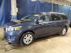 Salvage cars for sale from Copart Woodhaven, MI: 2016 KIA Sedona LX