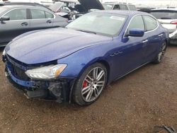 Salvage cars for sale from Copart Elgin, IL: 2014 Maserati Ghibli S