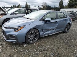 Salvage cars for sale from Copart Graham, WA: 2022 Toyota Corolla SE