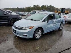 Salvage cars for sale at Harleyville, SC auction: 2012 Honda Civic EX