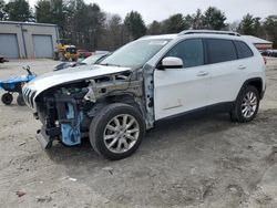 Salvage cars for sale from Copart Mendon, MA: 2014 Jeep Cherokee Limited