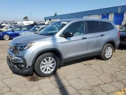 Salvage cars for sale at Woodhaven, MI auction: 2021 Honda Pilot LX