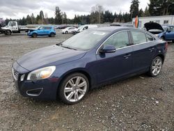 Salvage cars for sale at Graham, WA auction: 2013 Volvo S60 T5