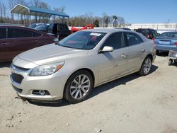 Chevrolet Malibu 2LT salvage cars for sale: 2015 Chevrolet Malibu 2LT