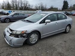 Vehiculos salvage en venta de Copart Portland, OR: 2006 Honda Civic Hybrid