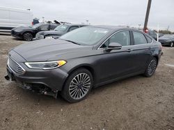 Salvage cars for sale at Indianapolis, IN auction: 2017 Ford Fusion Titanium