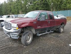 Salvage cars for sale at Graham, WA auction: 2004 Ford F350 SRW Super Duty