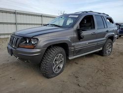 Jeep salvage cars for sale: 2002 Jeep Grand Cherokee Overland