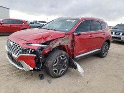 Salvage cars for sale at Amarillo, TX auction: 2022 Hyundai Santa FE Limited