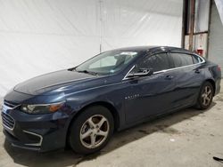 Salvage cars for sale from Copart Brookhaven, NY: 2017 Chevrolet Malibu LS