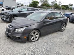 Salvage cars for sale from Copart Opa Locka, FL: 2015 Chevrolet Cruze LT
