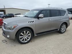 Salvage cars for sale at Temple, TX auction: 2014 Infiniti QX80