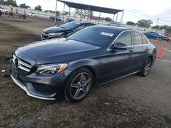 Salvage cars for sale at San Diego, CA auction: 2016 Mercedes-Benz C 300 4matic