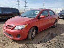 Salvage cars for sale at Elgin, IL auction: 2012 Toyota Corolla Base
