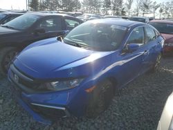 Honda salvage cars for sale: 2019 Honda Civic LX