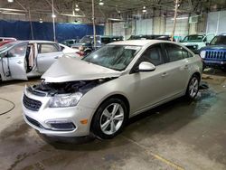 Salvage cars for sale from Copart Woodhaven, MI: 2015 Chevrolet Cruze LT