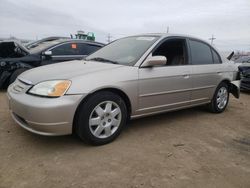 Salvage cars for sale from Copart Chicago Heights, IL: 2001 Honda Civic EX