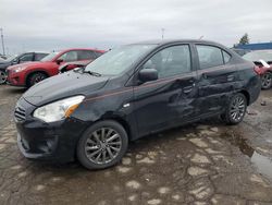 Salvage cars for sale from Copart Woodhaven, MI: 2017 Mitsubishi Mirage G4 ES