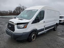 Salvage trucks for sale at Assonet, MA auction: 2017 Ford Transit T-350