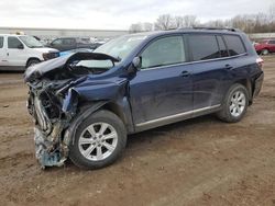 Salvage cars for sale from Copart Davison, MI: 2013 Toyota Highlander Base