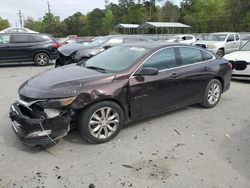 Salvage cars for sale at Savannah, GA auction: 2020 Chevrolet Malibu LT