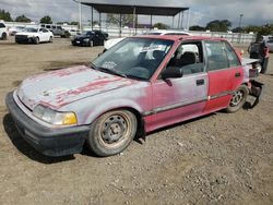 Honda salvage cars for sale: 1990 Honda Civic DX