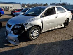 Salvage cars for sale from Copart Pennsburg, PA: 2009 Toyota Corolla Base