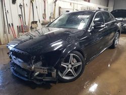 Salvage cars for sale at Elgin, IL auction: 2015 Mercedes-Benz C 300 4matic
