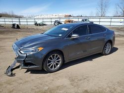Salvage cars for sale from Copart Columbia Station, OH: 2017 Ford Fusion SE
