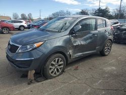 Salvage cars for sale at Moraine, OH auction: 2015 KIA Sportage LX