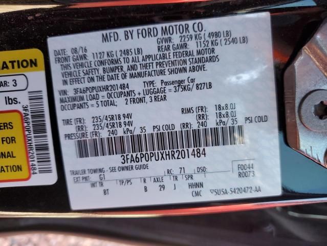 2017 Ford Fusion SE Phev