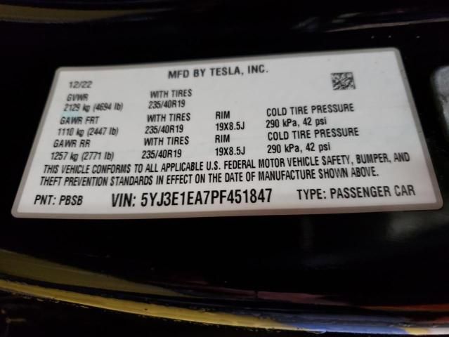 2023 Tesla Model 3